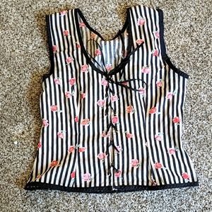 Vintage 1970's lace up shirt